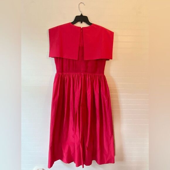 Antonio Melani Jennifer Sumko Rachel Taffeta Capelet Pink Midi Dress NWT Size 4 - Picture 6 of 13